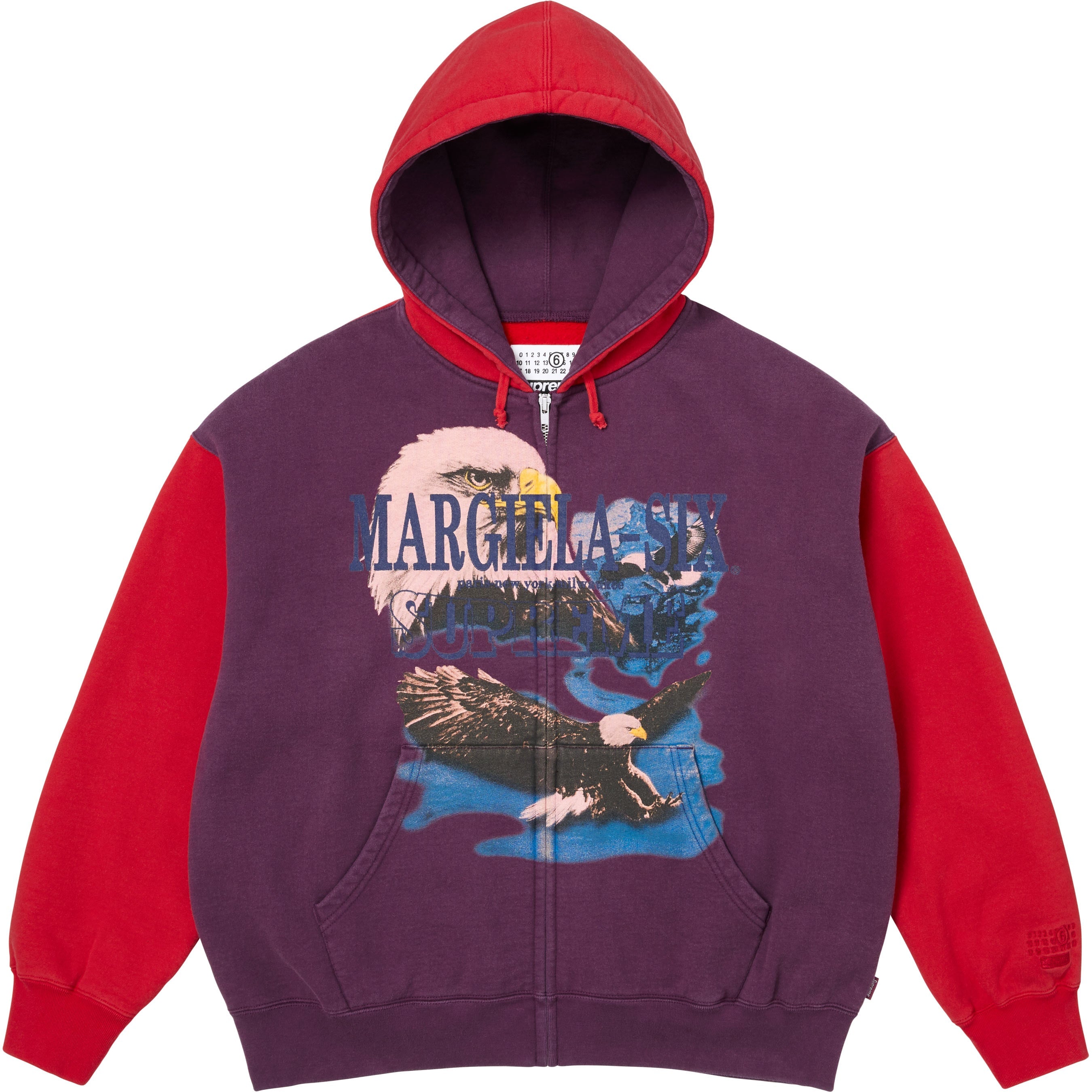 Supreme®/MM6 Maison Margiela Eagle Zip Up Hooded Sweatshirt view 2